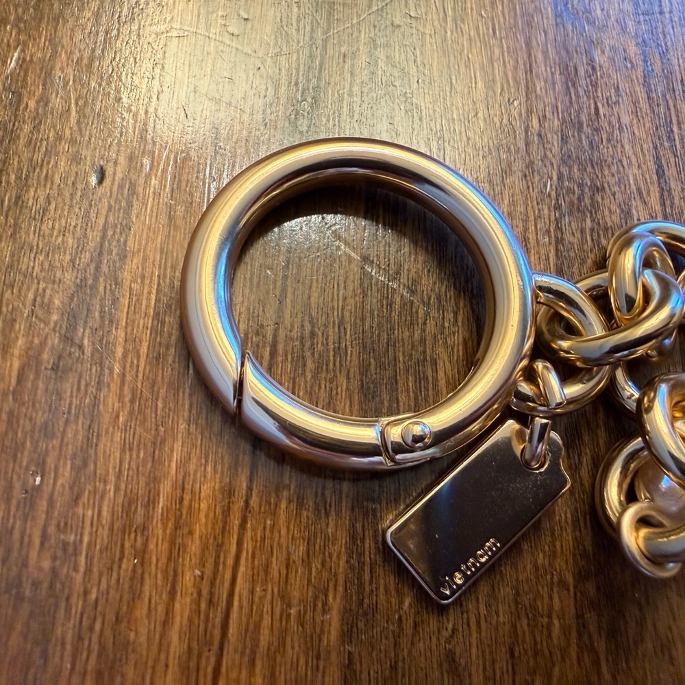 Coach Tea Rose Bag Charm - Picture 5 of 5